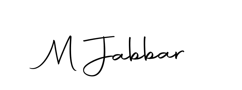 Use a signature maker to create a handwritten signature online. With this signature software, you can design (Autography-DOLnW) your own signature for name M Jabbar. M Jabbar signature style 10 images and pictures png