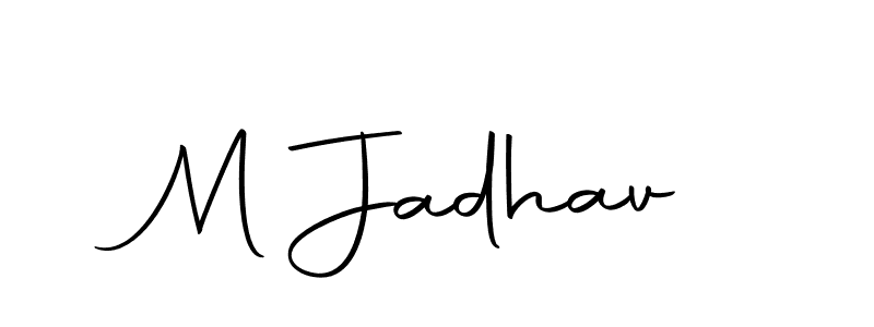 How to make M Jadhav signature? Autography-DOLnW is a professional autograph style. Create handwritten signature for M Jadhav name. M Jadhav signature style 10 images and pictures png