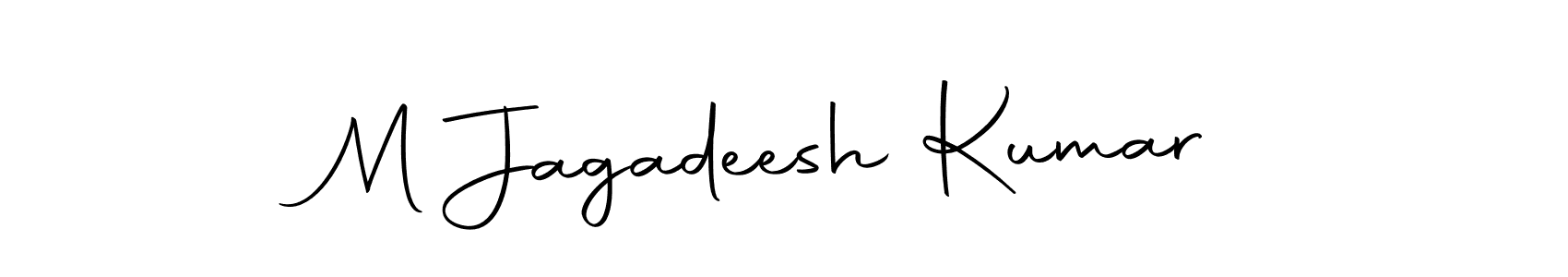 Use a signature maker to create a handwritten signature online. With this signature software, you can design (Autography-DOLnW) your own signature for name M Jagadeesh Kumar. M Jagadeesh Kumar signature style 10 images and pictures png