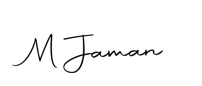 Create a beautiful signature design for name M Jaman. With this signature (Autography-DOLnW) fonts, you can make a handwritten signature for free. M Jaman signature style 10 images and pictures png