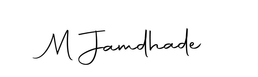 You can use this online signature creator to create a handwritten signature for the name M Jamdhade. This is the best online autograph maker. M Jamdhade signature style 10 images and pictures png