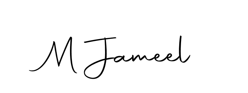 How to make M Jameel name signature. Use Autography-DOLnW style for creating short signs online. This is the latest handwritten sign. M Jameel signature style 10 images and pictures png