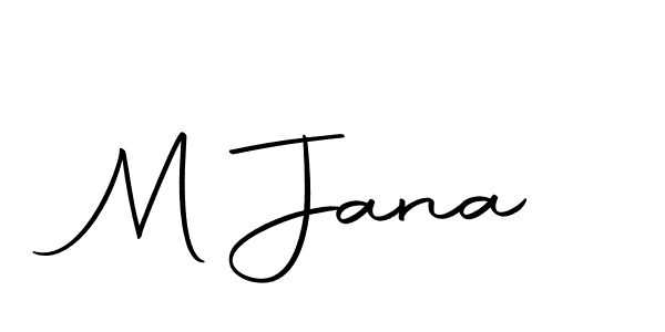 Make a beautiful signature design for name M Jana. With this signature (Autography-DOLnW) style, you can create a handwritten signature for free. M Jana signature style 10 images and pictures png
