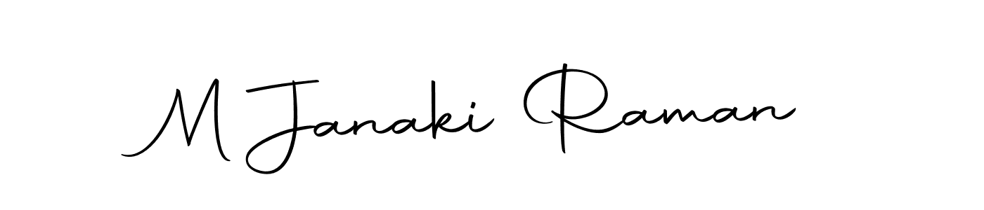 Make a beautiful signature design for name M Janaki Raman. With this signature (Autography-DOLnW) style, you can create a handwritten signature for free. M Janaki Raman signature style 10 images and pictures png