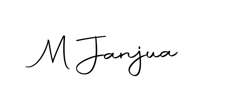 You should practise on your own different ways (Autography-DOLnW) to write your name (M Janjua) in signature. don't let someone else do it for you. M Janjua signature style 10 images and pictures png