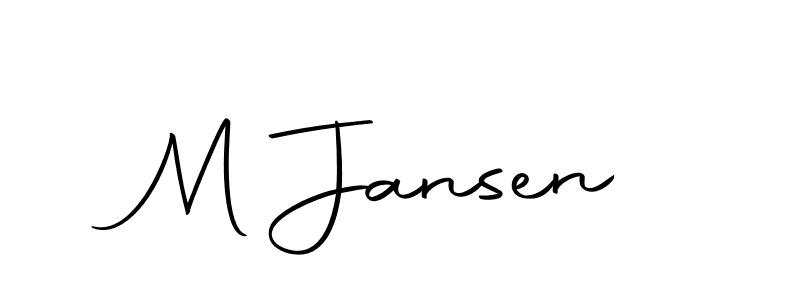 The best way (Autography-DOLnW) to make a short signature is to pick only two or three words in your name. The name M Jansen include a total of six letters. For converting this name. M Jansen signature style 10 images and pictures png