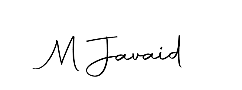 Create a beautiful signature design for name M Javaid. With this signature (Autography-DOLnW) fonts, you can make a handwritten signature for free. M Javaid signature style 10 images and pictures png