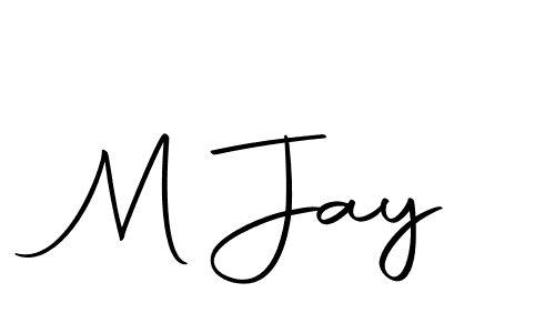 Create a beautiful signature design for name M Jay. With this signature (Autography-DOLnW) fonts, you can make a handwritten signature for free. M Jay signature style 10 images and pictures png