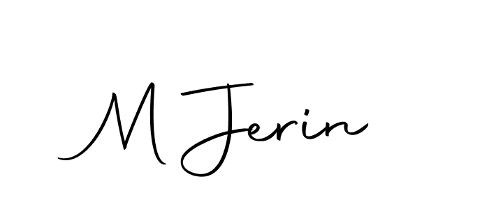 You can use this online signature creator to create a handwritten signature for the name M Jerin. This is the best online autograph maker. M Jerin signature style 10 images and pictures png