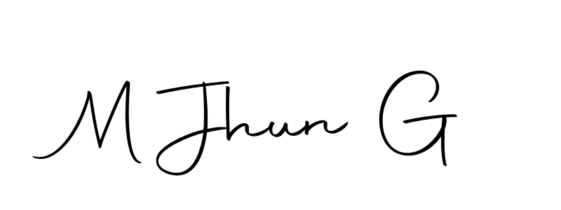 Once you've used our free online signature maker to create your best signature Autography-DOLnW style, it's time to enjoy all of the benefits that M Jhun G name signing documents. M Jhun G signature style 10 images and pictures png