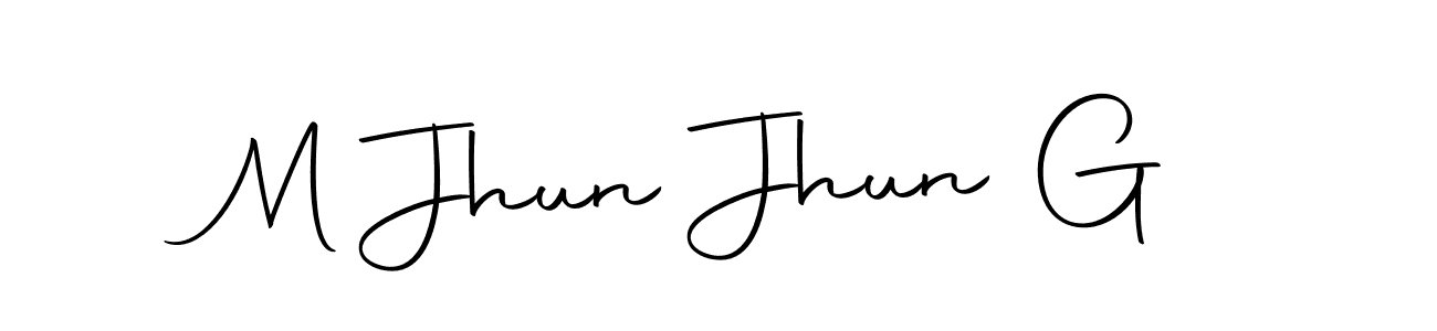 How to make M Jhun Jhun G signature? Autography-DOLnW is a professional autograph style. Create handwritten signature for M Jhun Jhun G name. M Jhun Jhun G signature style 10 images and pictures png