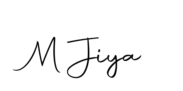 How to make M Jiya signature? Autography-DOLnW is a professional autograph style. Create handwritten signature for M Jiya name. M Jiya signature style 10 images and pictures png