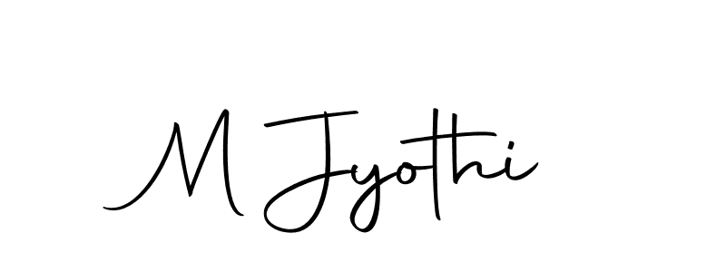 How to make M Jyothi signature? Autography-DOLnW is a professional autograph style. Create handwritten signature for M Jyothi name. M Jyothi signature style 10 images and pictures png