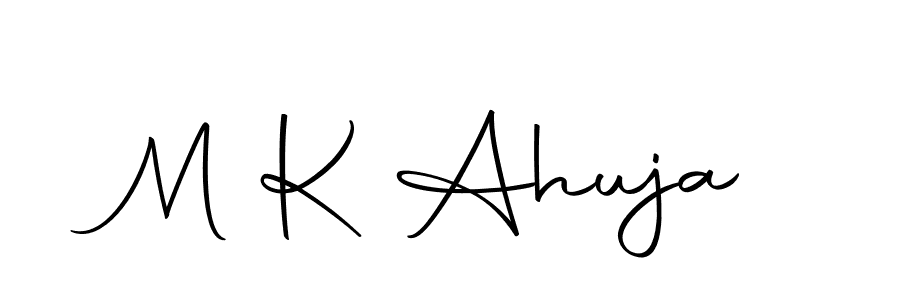 Design your own signature with our free online signature maker. With this signature software, you can create a handwritten (Autography-DOLnW) signature for name M K Ahuja. M K Ahuja signature style 10 images and pictures png