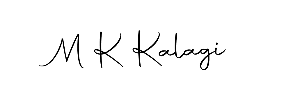 Create a beautiful signature design for name M K Kalagi. With this signature (Autography-DOLnW) fonts, you can make a handwritten signature for free. M K Kalagi signature style 10 images and pictures png