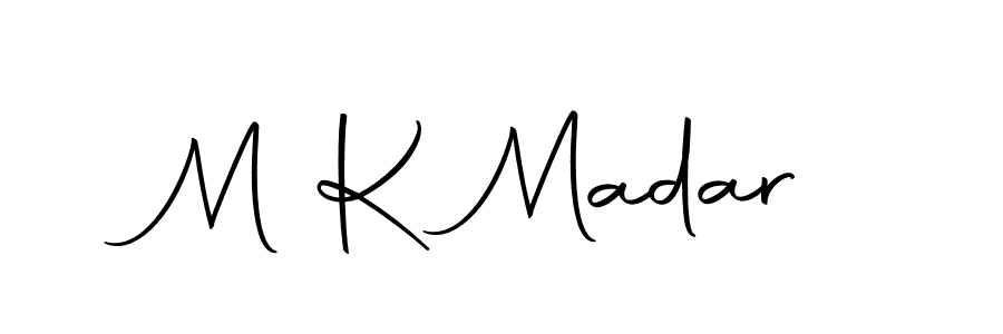 Create a beautiful signature design for name M K Madar. With this signature (Autography-DOLnW) fonts, you can make a handwritten signature for free. M K Madar signature style 10 images and pictures png