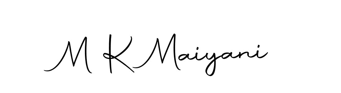 Here are the top 10 professional signature styles for the name M K Maiyani. These are the best autograph styles you can use for your name. M K Maiyani signature style 10 images and pictures png