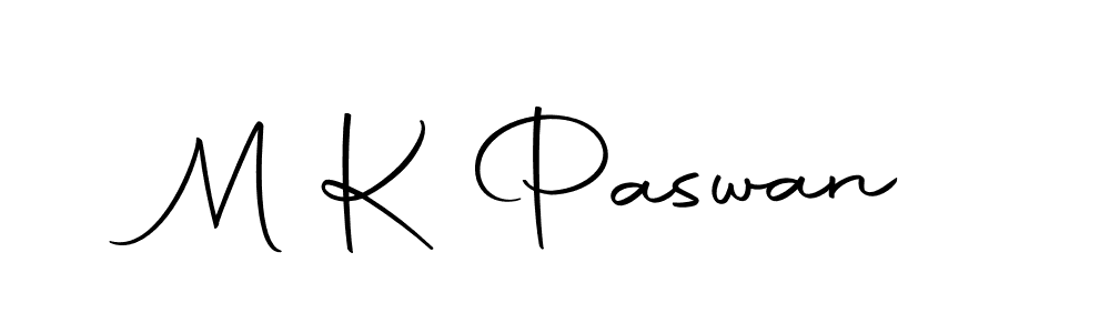 The best way (Autography-DOLnW) to make a short signature is to pick only two or three words in your name. The name M K Paswan include a total of six letters. For converting this name. M K Paswan signature style 10 images and pictures png