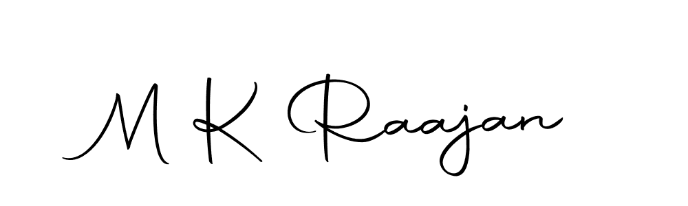Design your own signature with our free online signature maker. With this signature software, you can create a handwritten (Autography-DOLnW) signature for name M K Raajan. M K Raajan signature style 10 images and pictures png