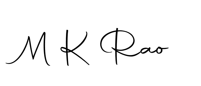 Create a beautiful signature design for name M K Rao. With this signature (Autography-DOLnW) fonts, you can make a handwritten signature for free. M K Rao signature style 10 images and pictures png