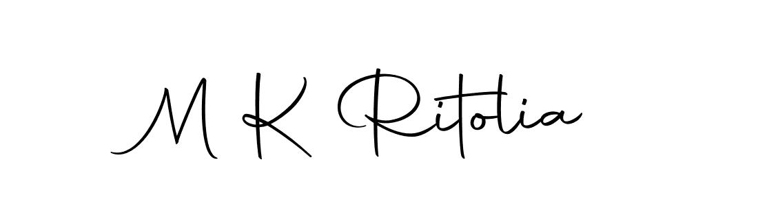 if you are searching for the best signature style for your name M K Ritolia. so please give up your signature search. here we have designed multiple signature styles  using Autography-DOLnW. M K Ritolia signature style 10 images and pictures png