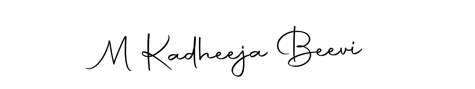 It looks lik you need a new signature style for name M Kadheeja Beevi. Design unique handwritten (Autography-DOLnW) signature with our free signature maker in just a few clicks. M Kadheeja Beevi signature style 10 images and pictures png