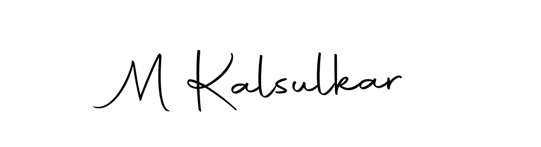 Design your own signature with our free online signature maker. With this signature software, you can create a handwritten (Autography-DOLnW) signature for name M Kalsulkar. M Kalsulkar signature style 10 images and pictures png