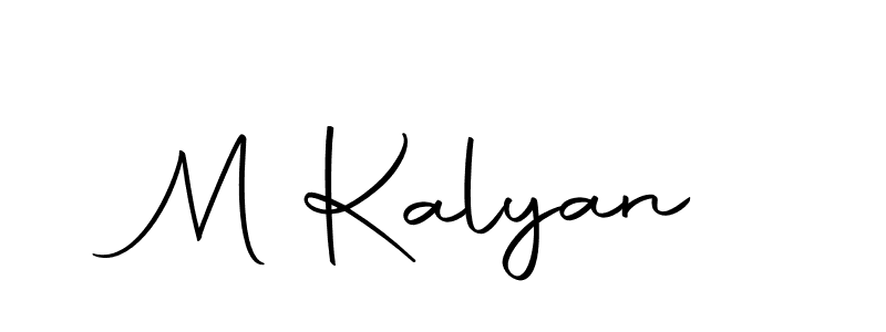 Use a signature maker to create a handwritten signature online. With this signature software, you can design (Autography-DOLnW) your own signature for name M Kalyan. M Kalyan signature style 10 images and pictures png