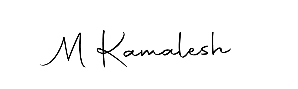 Design your own signature with our free online signature maker. With this signature software, you can create a handwritten (Autography-DOLnW) signature for name M Kamalesh. M Kamalesh signature style 10 images and pictures png