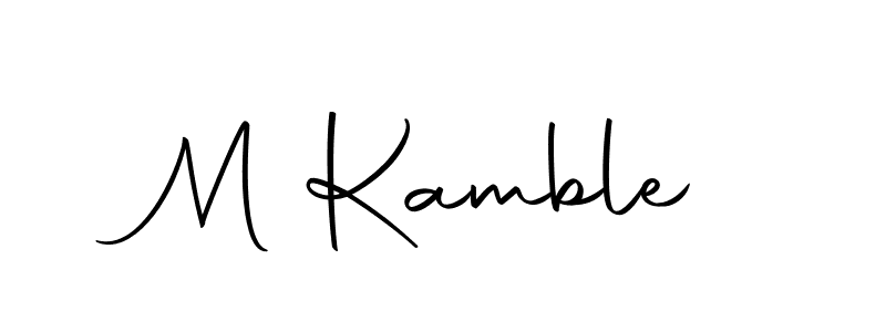 Make a beautiful signature design for name M Kamble. Use this online signature maker to create a handwritten signature for free. M Kamble signature style 10 images and pictures png