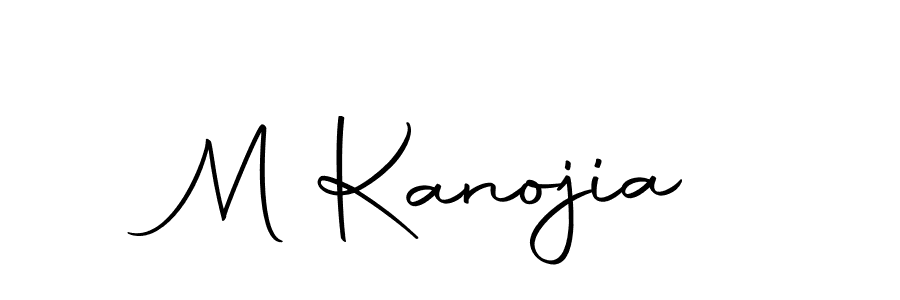 Design your own signature with our free online signature maker. With this signature software, you can create a handwritten (Autography-DOLnW) signature for name M Kanojia. M Kanojia signature style 10 images and pictures png