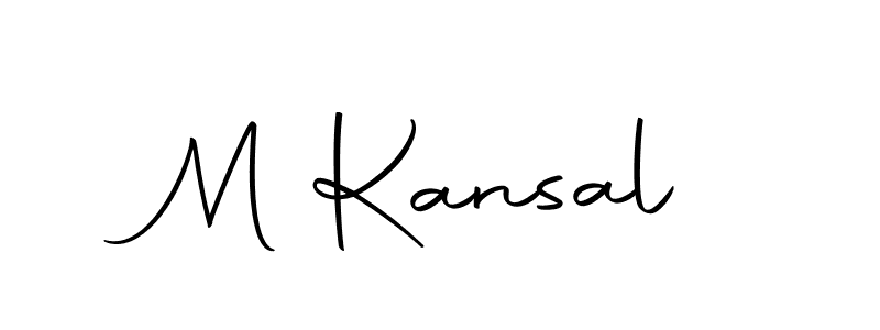 Here are the top 10 professional signature styles for the name M Kansal. These are the best autograph styles you can use for your name. M Kansal signature style 10 images and pictures png