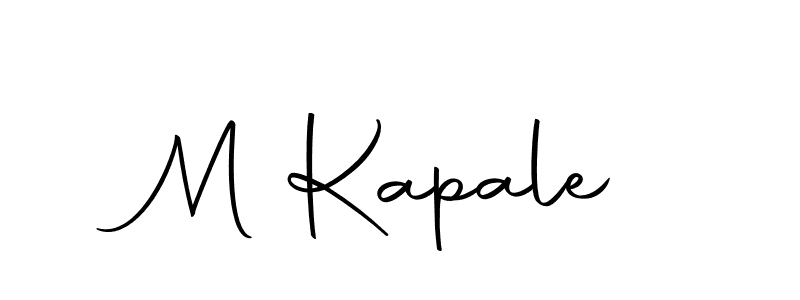 How to make M Kapale name signature. Use Autography-DOLnW style for creating short signs online. This is the latest handwritten sign. M Kapale signature style 10 images and pictures png