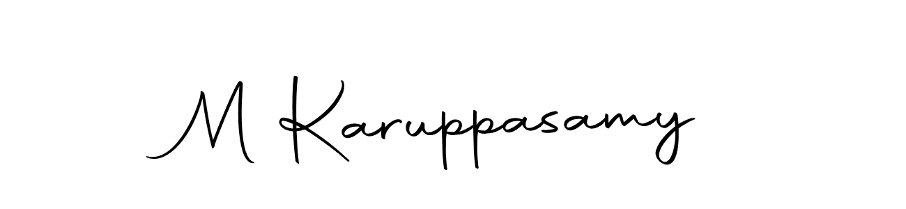 You should practise on your own different ways (Autography-DOLnW) to write your name (M Karuppasamy) in signature. don't let someone else do it for you. M Karuppasamy signature style 10 images and pictures png