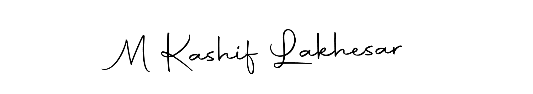 You should practise on your own different ways (Autography-DOLnW) to write your name (M Kashif Lakhesar) in signature. don't let someone else do it for you. M Kashif Lakhesar signature style 10 images and pictures png