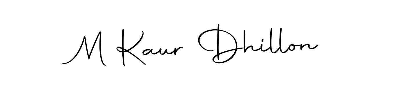 Also we have M Kaur Dhillon name is the best signature style. Create professional handwritten signature collection using Autography-DOLnW autograph style. M Kaur Dhillon signature style 10 images and pictures png