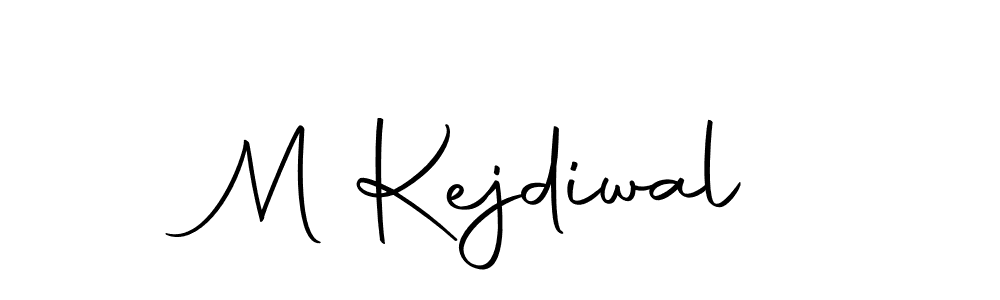 Create a beautiful signature design for name M Kejdiwal. With this signature (Autography-DOLnW) fonts, you can make a handwritten signature for free. M Kejdiwal signature style 10 images and pictures png