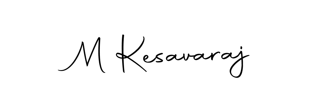 How to make M Kesavaraj name signature. Use Autography-DOLnW style for creating short signs online. This is the latest handwritten sign. M Kesavaraj signature style 10 images and pictures png