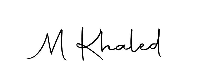 The best way (Autography-DOLnW) to make a short signature is to pick only two or three words in your name. The name M Khaled include a total of six letters. For converting this name. M Khaled signature style 10 images and pictures png