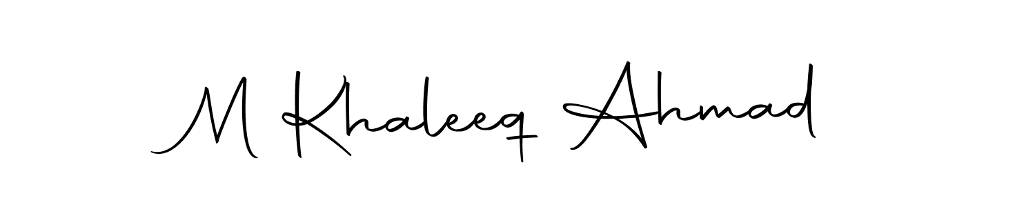 Autography-DOLnW is a professional signature style that is perfect for those who want to add a touch of class to their signature. It is also a great choice for those who want to make their signature more unique. Get M Khaleeq Ahmad name to fancy signature for free. M Khaleeq Ahmad signature style 10 images and pictures png