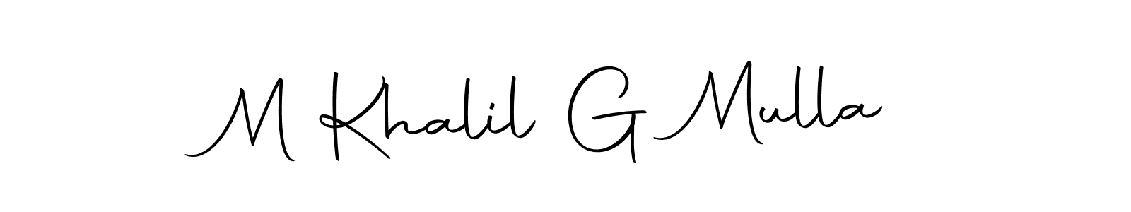 It looks lik you need a new signature style for name M Khalil G Mulla. Design unique handwritten (Autography-DOLnW) signature with our free signature maker in just a few clicks. M Khalil G Mulla signature style 10 images and pictures png