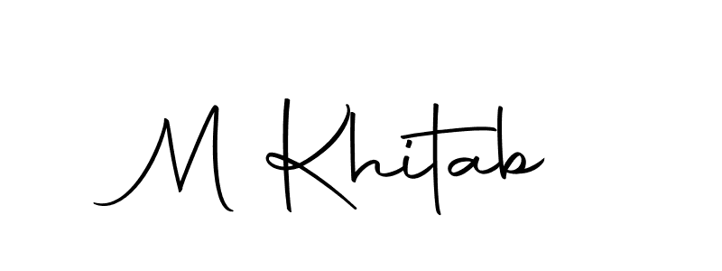 Once you've used our free online signature maker to create your best signature Autography-DOLnW style, it's time to enjoy all of the benefits that M Khitab name signing documents. M Khitab signature style 10 images and pictures png