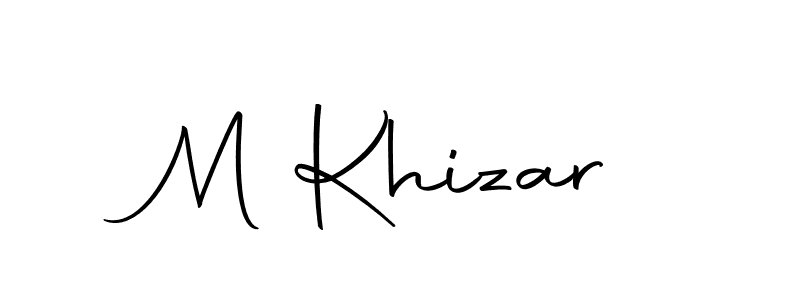 Make a beautiful signature design for name M Khizar. Use this online signature maker to create a handwritten signature for free. M Khizar signature style 10 images and pictures png