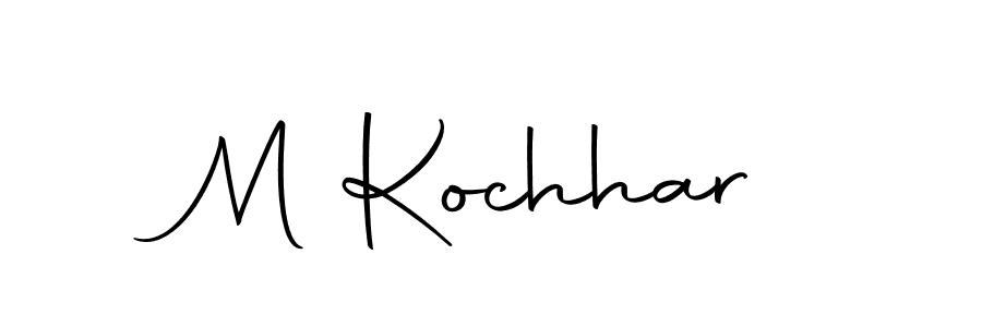 Design your own signature with our free online signature maker. With this signature software, you can create a handwritten (Autography-DOLnW) signature for name M Kochhar. M Kochhar signature style 10 images and pictures png