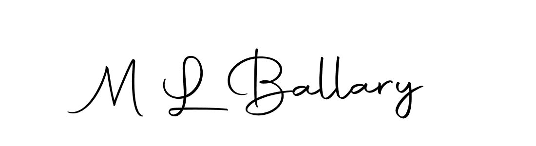 Make a beautiful signature design for name M L Ballary. Use this online signature maker to create a handwritten signature for free. M L Ballary signature style 10 images and pictures png