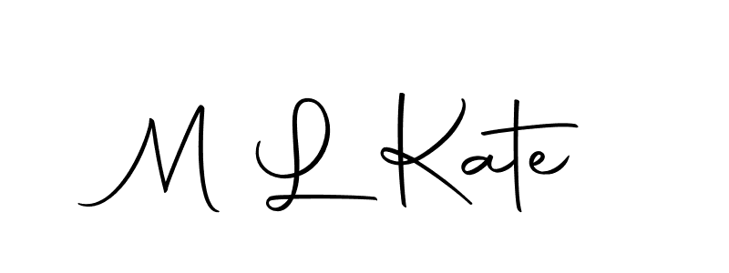 Design your own signature with our free online signature maker. With this signature software, you can create a handwritten (Autography-DOLnW) signature for name M L Kate. M L Kate signature style 10 images and pictures png