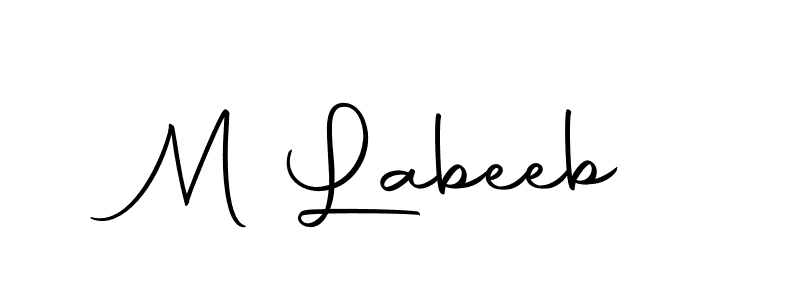 Create a beautiful signature design for name M Labeeb. With this signature (Autography-DOLnW) fonts, you can make a handwritten signature for free. M Labeeb signature style 10 images and pictures png