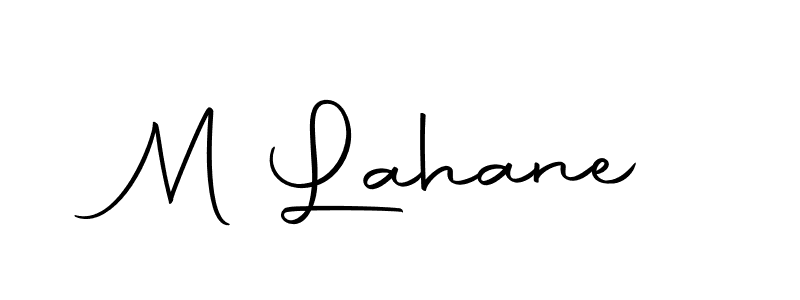Create a beautiful signature design for name M Lahane. With this signature (Autography-DOLnW) fonts, you can make a handwritten signature for free. M Lahane signature style 10 images and pictures png