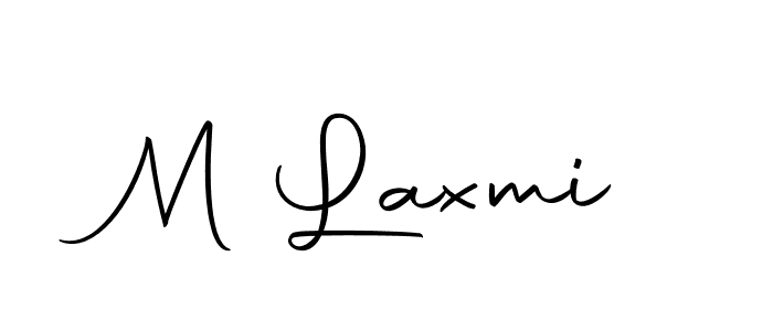 Make a beautiful signature design for name M Laxmi. With this signature (Autography-DOLnW) style, you can create a handwritten signature for free. M Laxmi signature style 10 images and pictures png