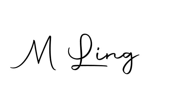 Make a beautiful signature design for name M Ling. With this signature (Autography-DOLnW) style, you can create a handwritten signature for free. M Ling signature style 10 images and pictures png
